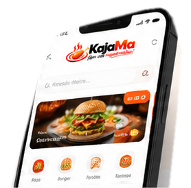 KajaMa mobilapp képernyő